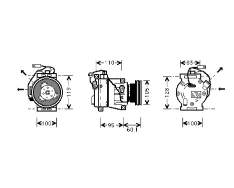 Compressor, air conditioning