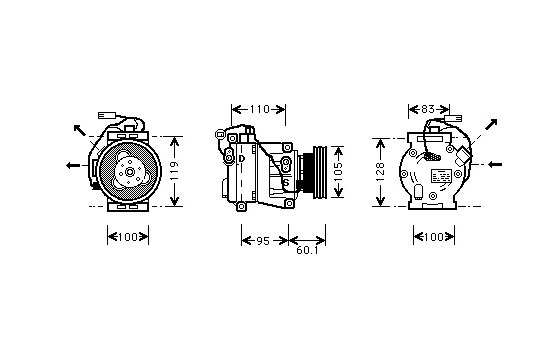Compressor, air conditioning