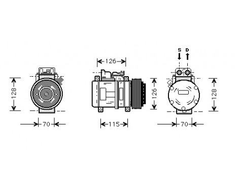 Compressor, air conditioning, Image 2