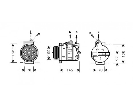 Compressor, air conditioning