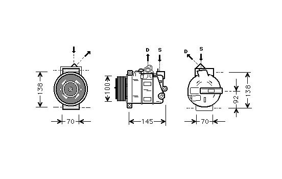 Compressor, air conditioning