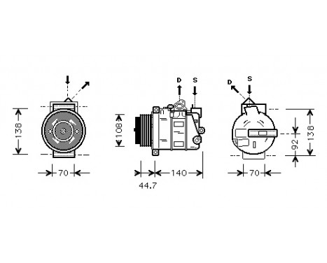 Compressor, air conditioning