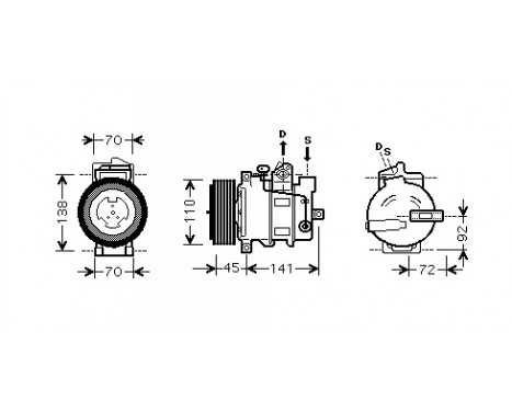 Compressor, air conditioning