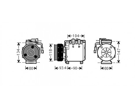 Compressor, air conditioning