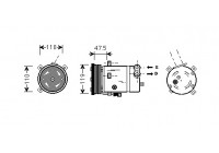 Compressor, air conditioning