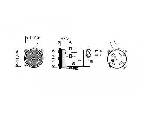 Compressor, air conditioning