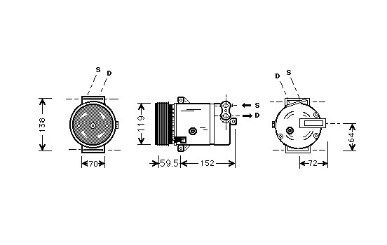 Compressor, air conditioning