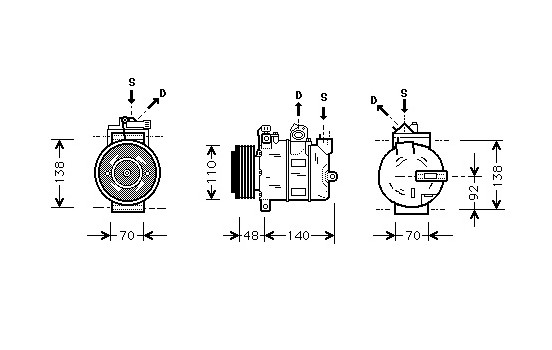 Compressor, air conditioning, Image 2