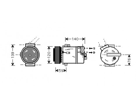 Compressor, air conditioning