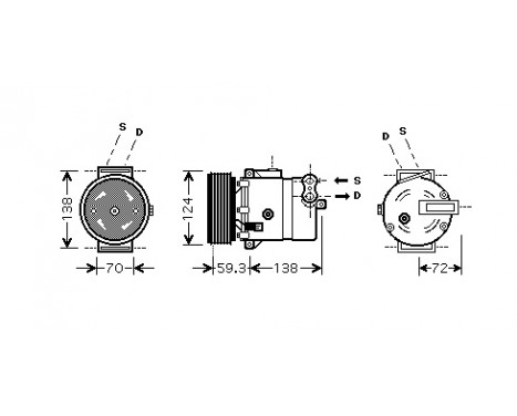 Compressor, air conditioning
