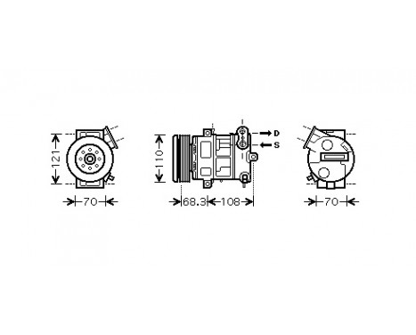 Compressor, air conditioning, Image 2