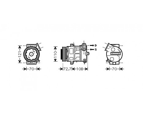 Compressor, air conditioning