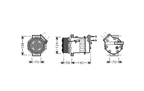 Compressor, air conditioning, Image 2