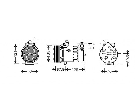 Compressor, air conditioning