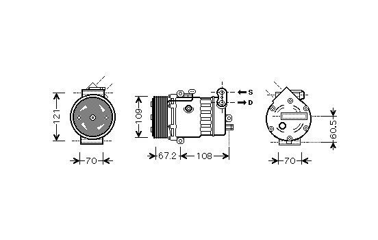 Compressor, air conditioning