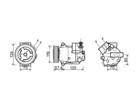 Compressor, air conditioning