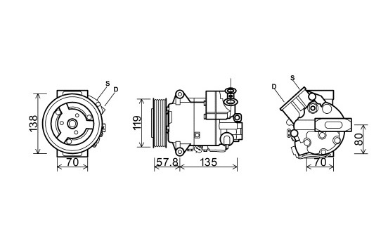 Compressor, air conditioning