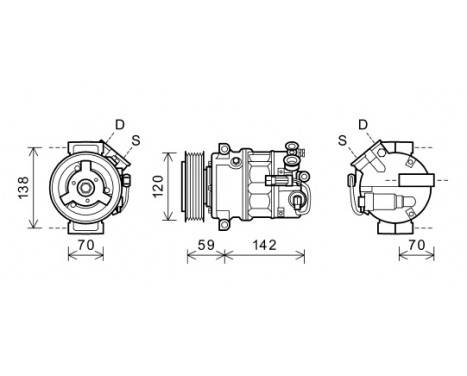 Compressor, air conditioning