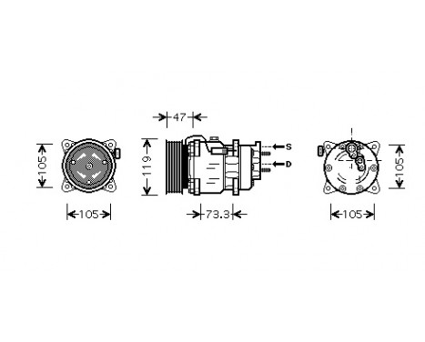 Compressor, air conditioning