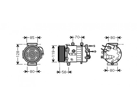 Compressor, air conditioning