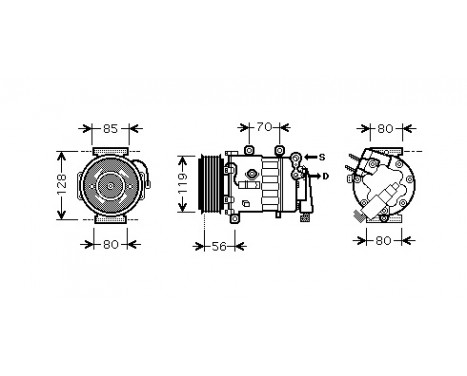 Compressor, air conditioning