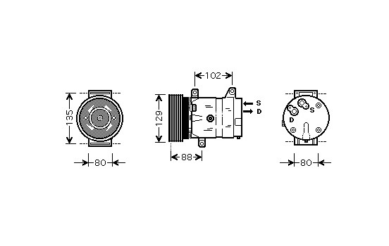 Compressor, air conditioning