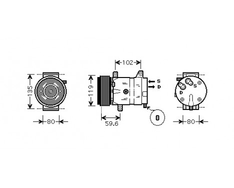 Compressor, air conditioning