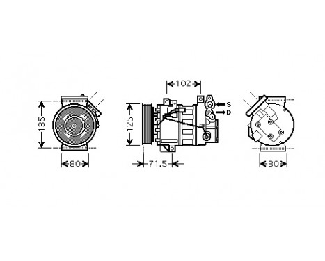 Compressor, air conditioning, Image 2