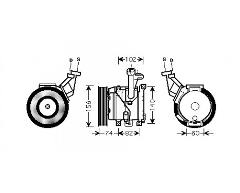 Compressor, air conditioning