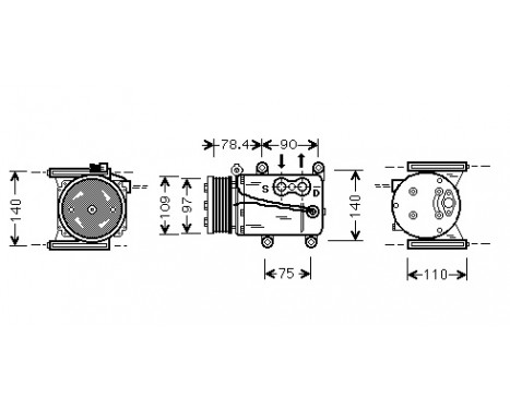 Compressor, air conditioning, Image 2