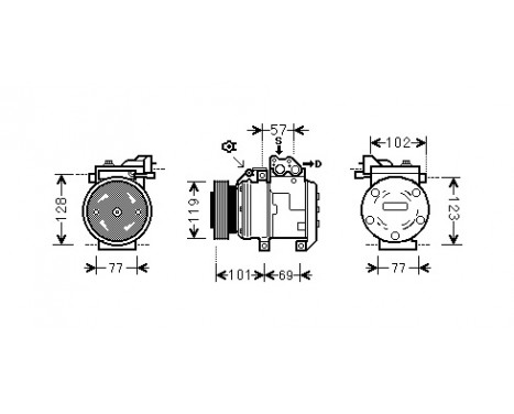 Compressor, air conditioning, Image 2