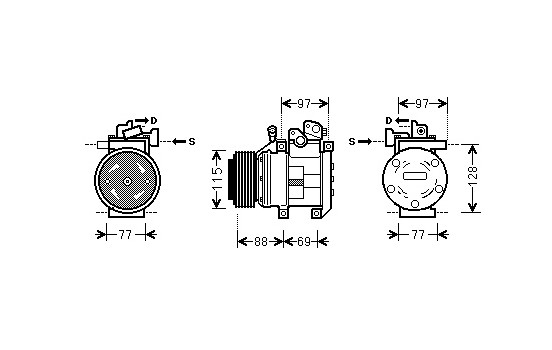 Compressor, air conditioning, Image 2