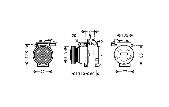 Compressor, air conditioning, Image 2
