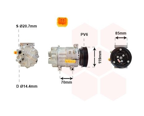 Compressor, air conditioning