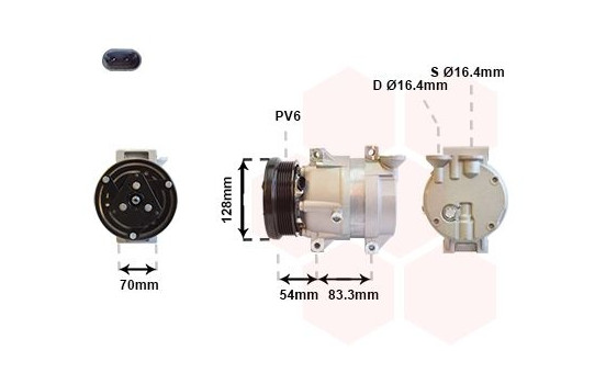 Compressor, air conditioning