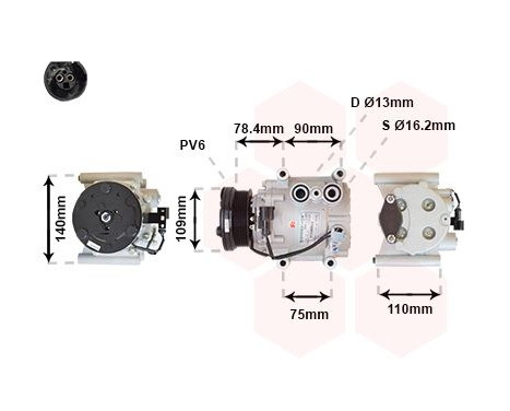 Compressor, air conditioning