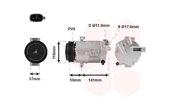 Compressor, air conditioning
