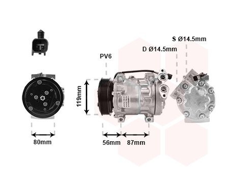 Compressor, air conditioning
