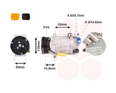 Compressor, air conditioning