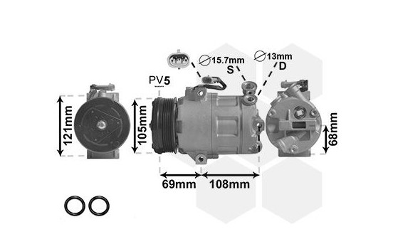 Compressor, air conditioning, Image 3
