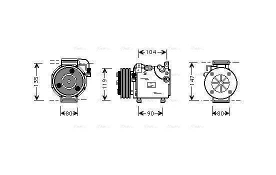 Compressor, air conditioning