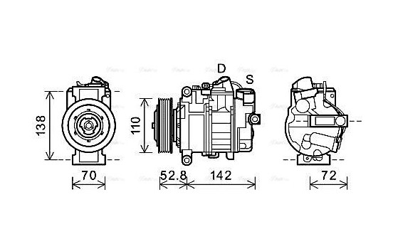 Compressor, air conditioning