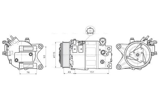 Compressor, air conditioning