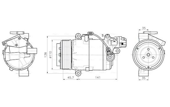 Compressor, air conditioning