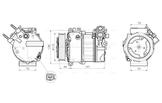 Compressor, air conditioning