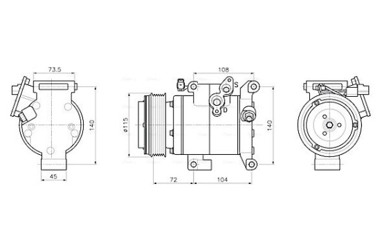 Compressor, air conditioning