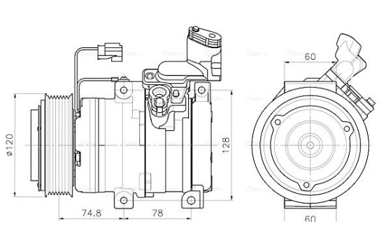 Compressor, air conditioning