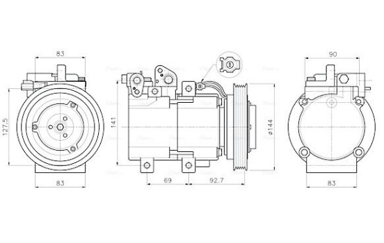 Compressor, air conditioning