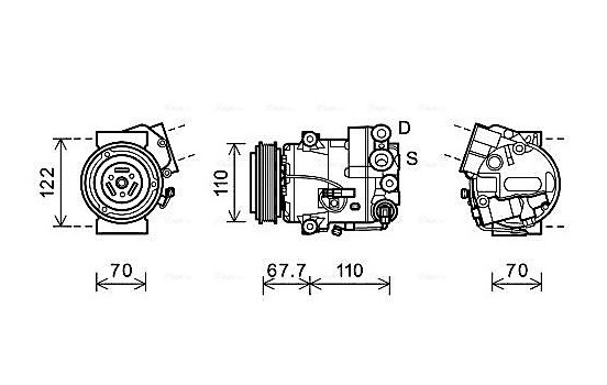 Compressor, air conditioning