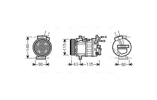 Compressor, air conditioning